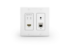 Wyrestorm NHD-120-IW-TX - настенный передатчик HDM 4К30. Поддержка: AVoIP (1 Гбит/с), де-эмбендинг аудио, PoE. Управление: IR