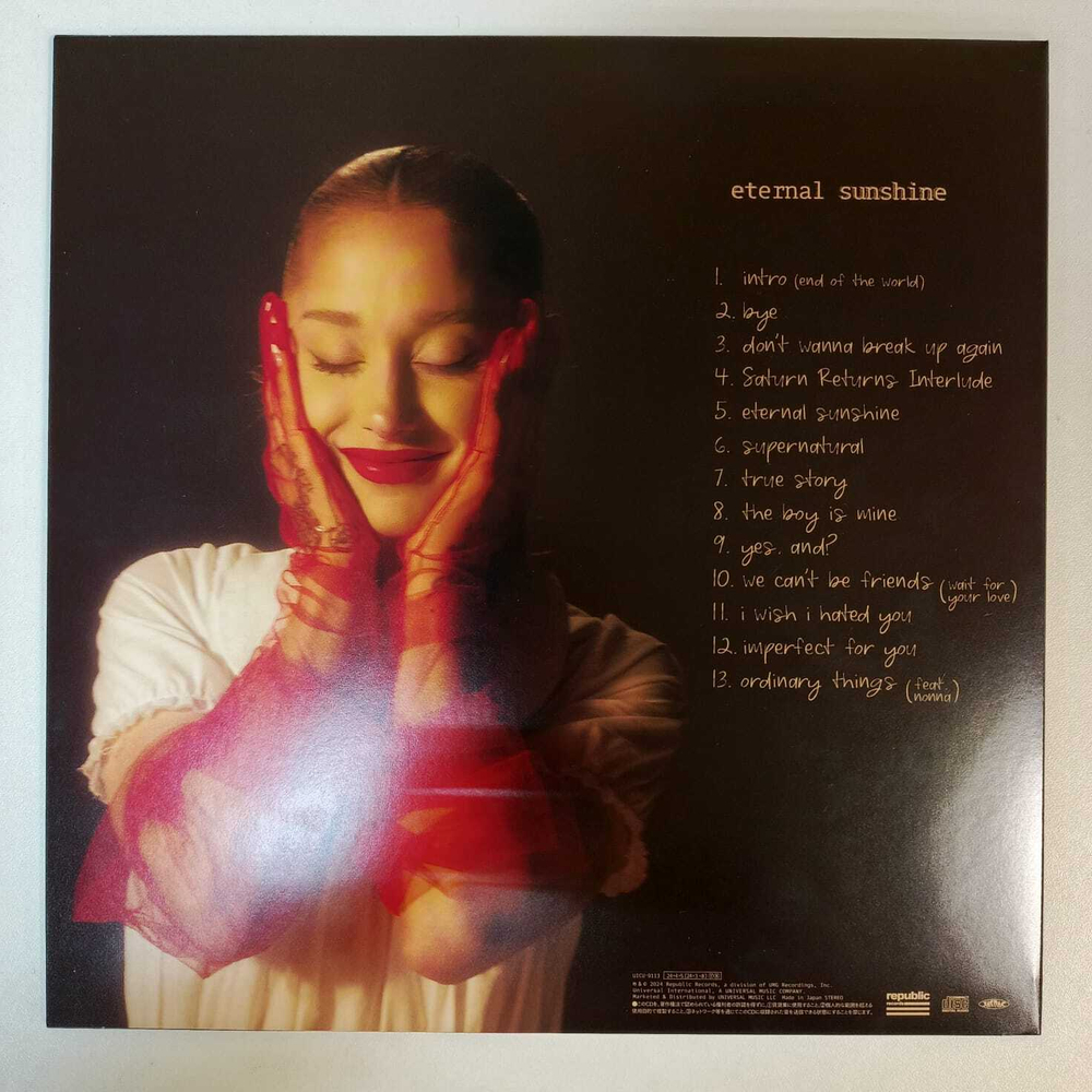 CD Ariana Grande - Eternal Sunshine (Япония 2024г.) Limited Edition, Deluxe B Edition