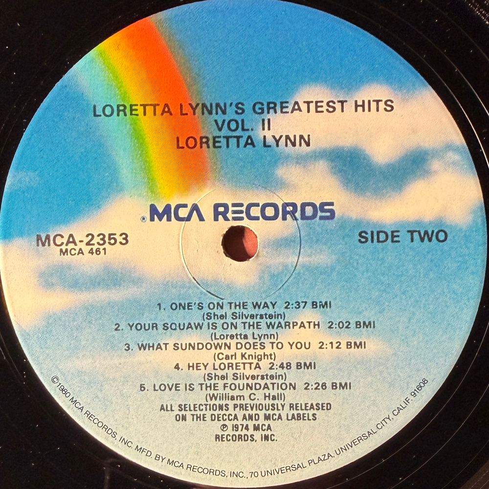 Loretta Lynn ‎– Loretta Lynn's Greatest Hits Vol. II (США 1981г.)