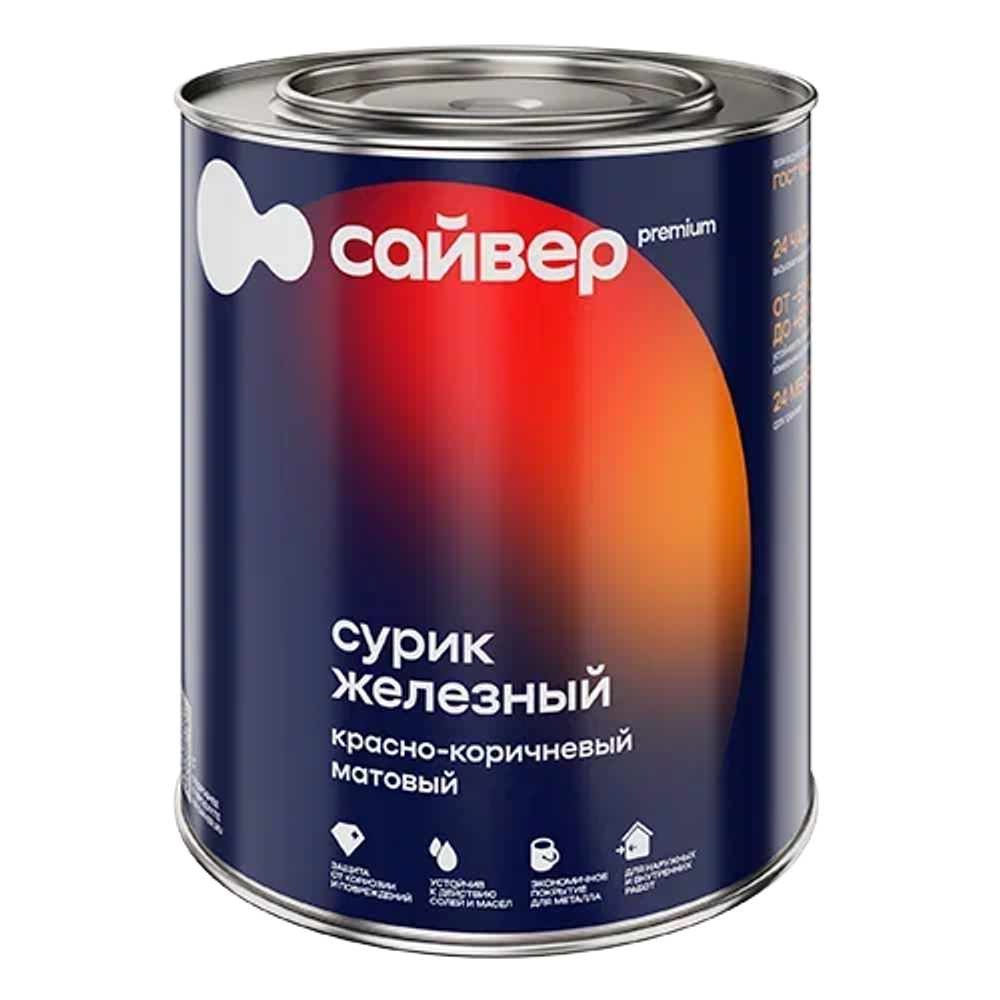 САЙВЕР Сурик железный 3кг ГОСТ 10503-71