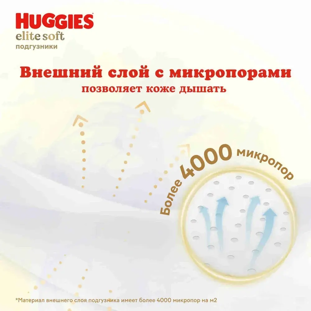 Подгузники Huggies Elite Soft 3 5-9кг 72шт