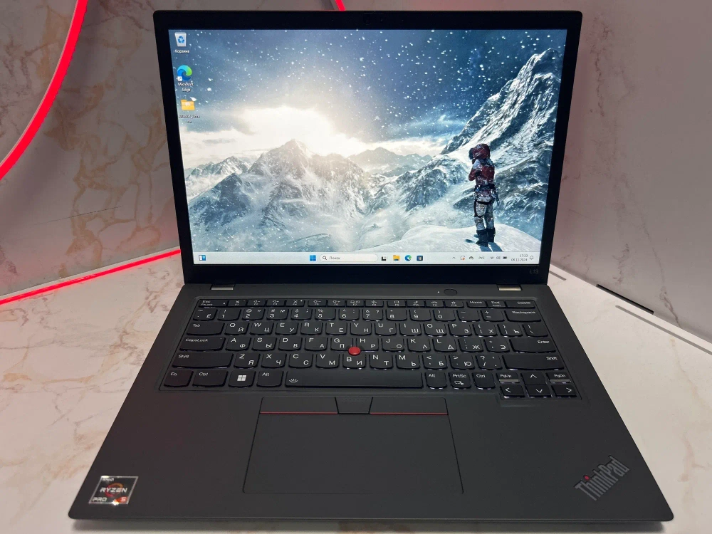 Ноутбук Lenovo ThinkPad L13 Gen 3 (21BAA01UCD) 13.3"/AMD Ryzen 5 PRO 5675U/RAM 8 GB/SSD 256 GB/AMD Radeon Graphics/1920x1200/IPS/Windows 11/Подсветка кл-ры:LED/черный. Состояние: B1