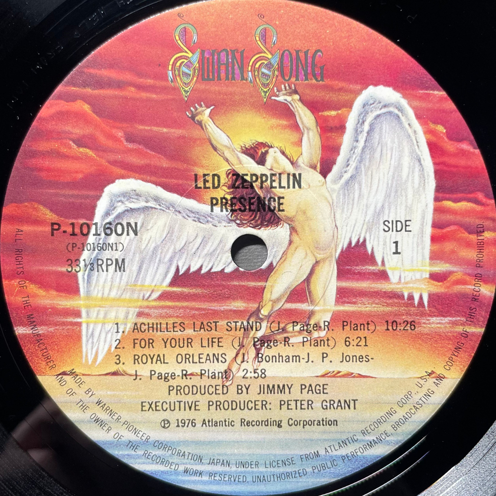 Led Zeppelin - Presence (Япония 1976г.)