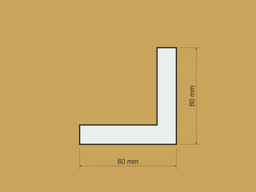 Уголок Г-образный 60x60 35R
