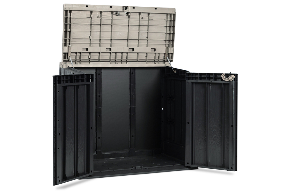 Уличный пластиковый ящик Toomax Stora Way 842 л Anthracite с доводчиками