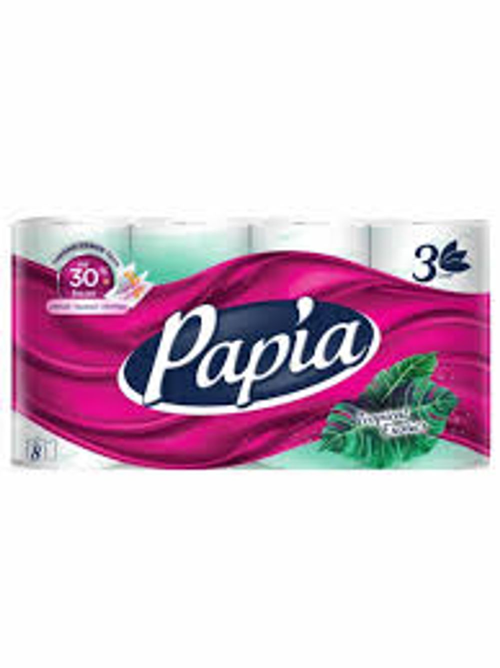 Туалетная бумага PAPIA  тропическая экзотика 3 слоя
