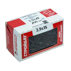 Саморезы для гипсоволокнистых плит 3,9x25 (фосфатирован. 200 шт)