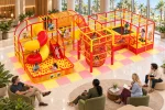 Детский игровой лабиринт «Медовый» 54,74 м² (11,9*4,6*3.6м)