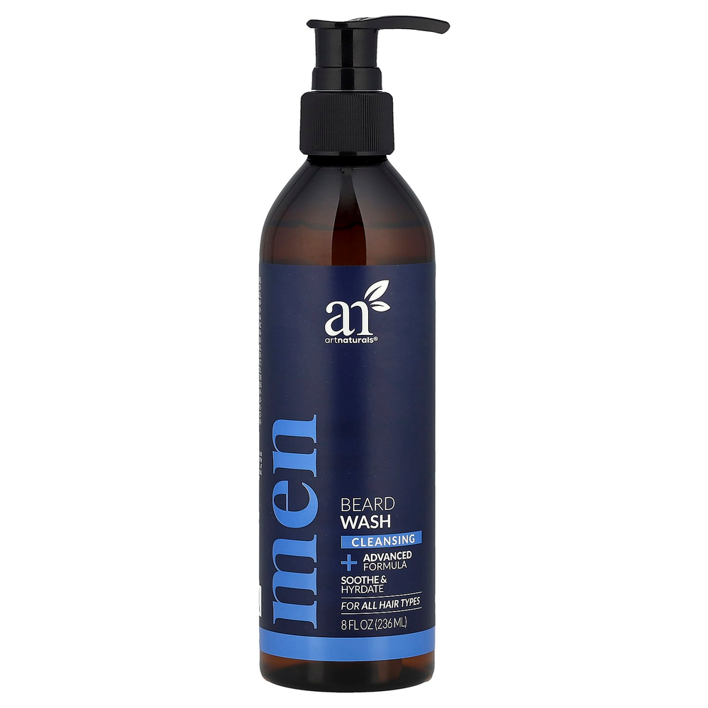 artnaturals, мужское средство для мытья бороды, для всех типов волос, 236 мл (8 жидк. унций)