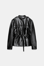КУРТКА ИЗ ИСКУССТВЕННОЙ КОЖИ — ZW COLLECTION — ZARA
