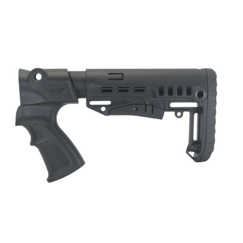 Телескопический приклад на МР-155, DLG Tactical. Черный
