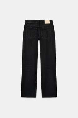 ZARA ДЖИНСЫ Z1975 REGULAR С НИЗКОЙ ПОСАДКОЙ, ЧЕРНЫЙ