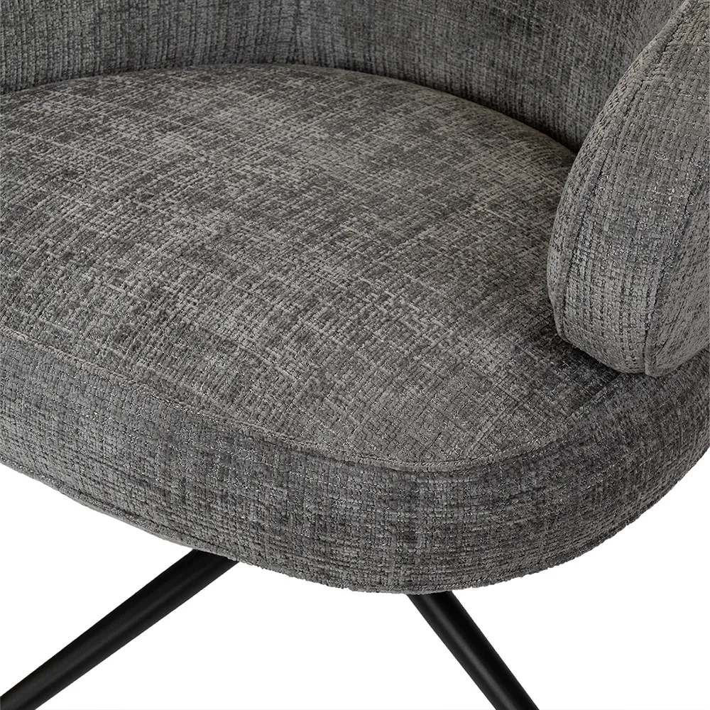 Кресло KING серый, шенилл