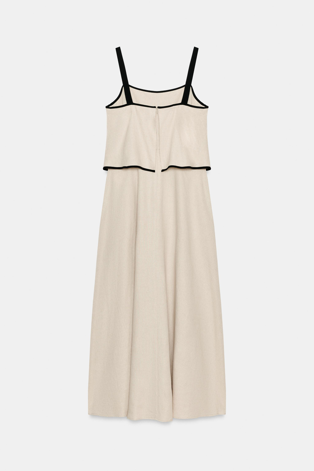 ПЛАТЬЕ МИДИ ИЗ СМЕСОВОГО ЛЬНА — ZARA