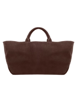 Тоут из замши Weekender bag «Dark chocolate»