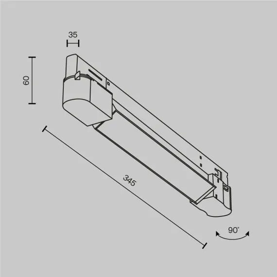 Трековый светильник Basis TR196-3-10W2.7K-B(N) Maytoni
