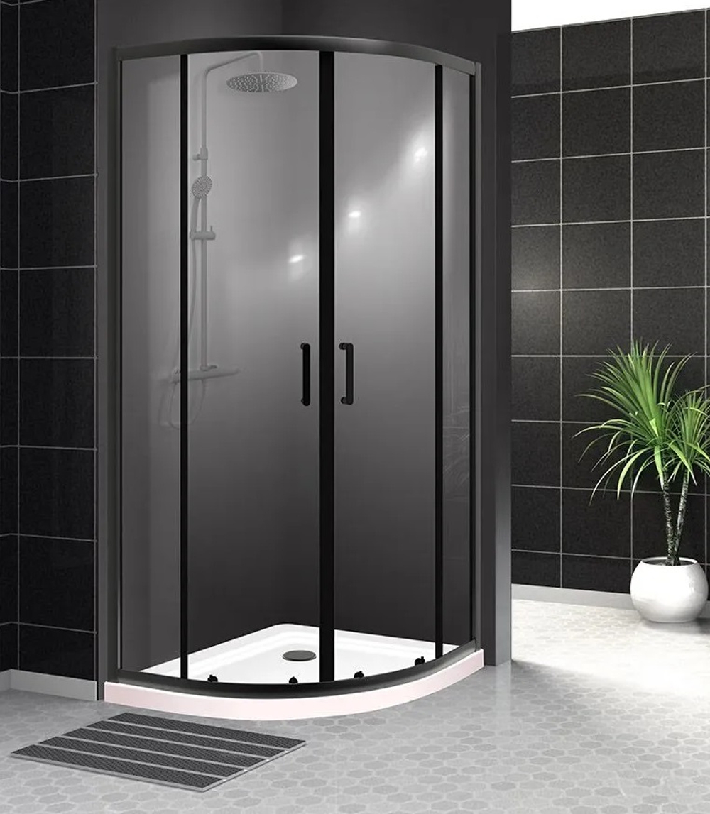 Душевой уголок BelBagno UNO-195-R-2-100-C-NERO
