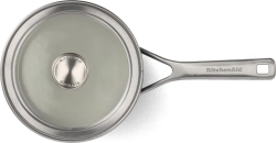 KitchenAid Кастрюля Steel Core Enamel 18 см 2 л с крышкой матовая черная EAN 4894871004092
