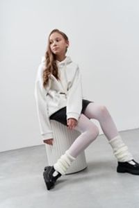 Юбка из экокожи "УГОЛЬ"