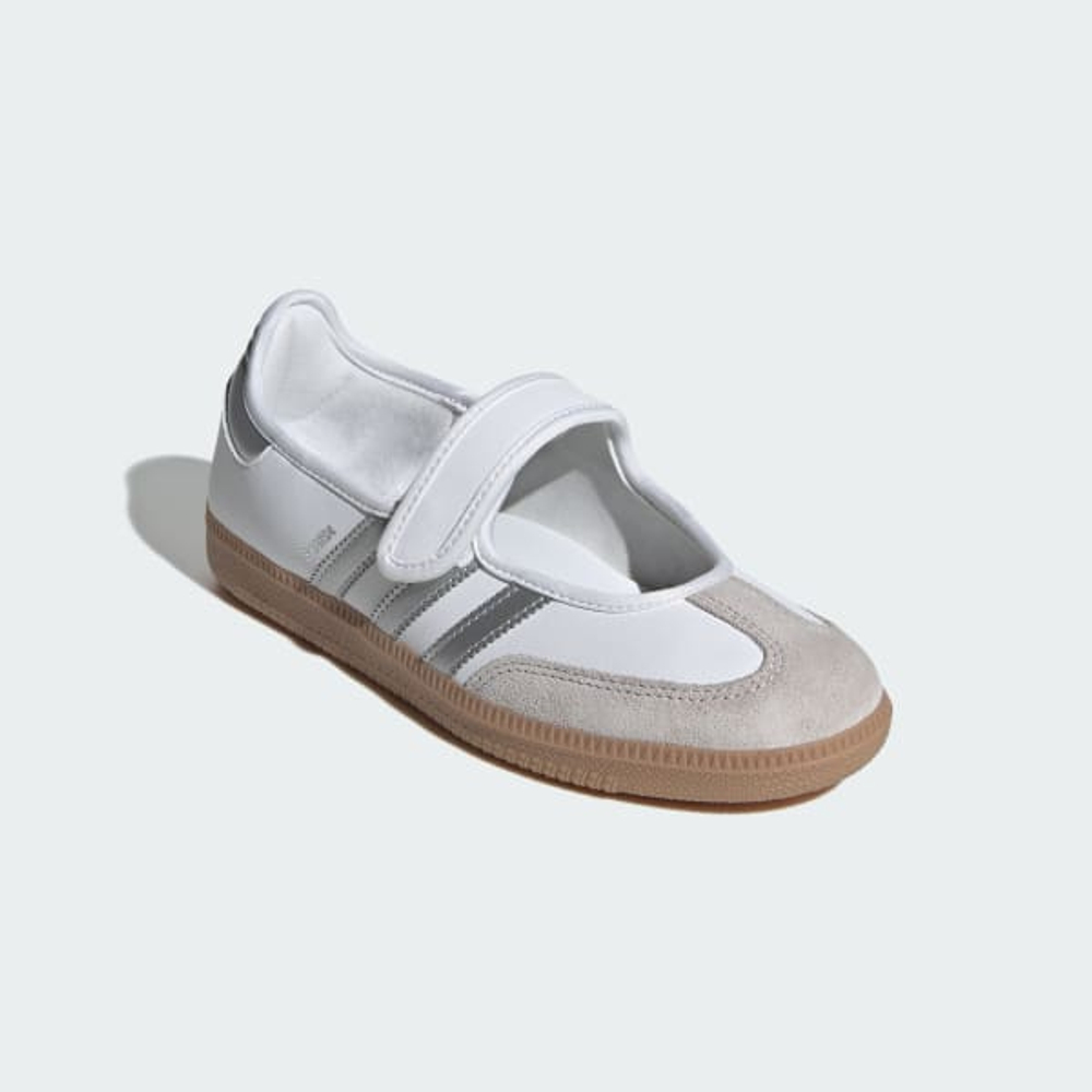ADIDAS Кроссовки Samba Jane, белый/серебряный