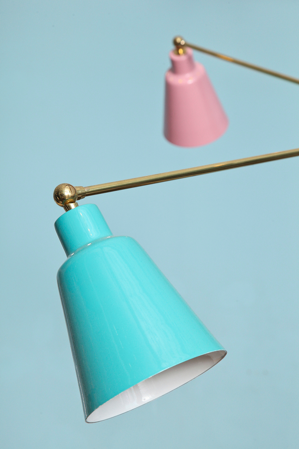 Five-arm Adjustable Ceiling Fixture by Fedele Pagagni