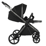 Коляска 2 в 1 Pituso Teffy, Caviar Black шасси Graphite