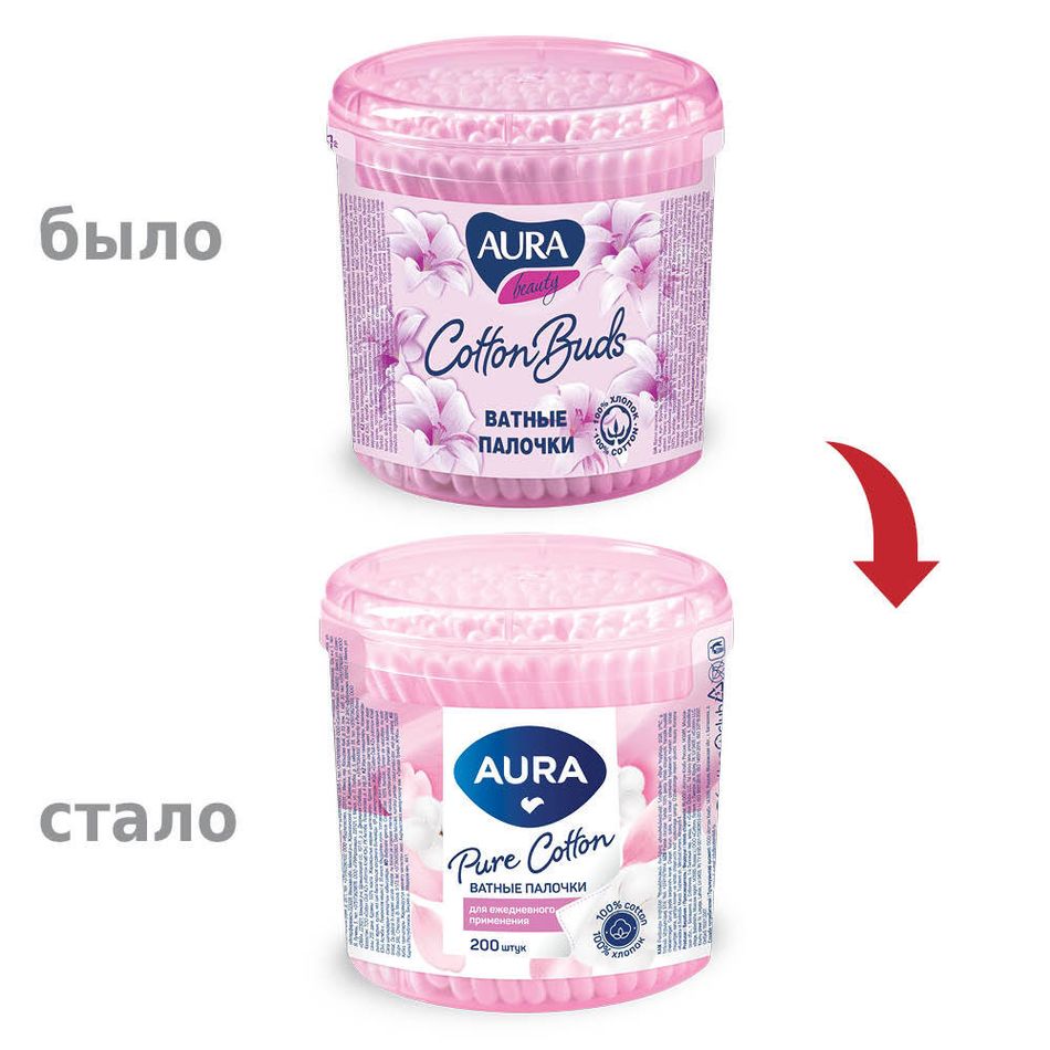 Ватные палочки стакан 200шт