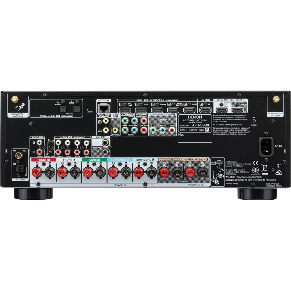 Ресивер AV Denon AVR-S960H 7.2 черный