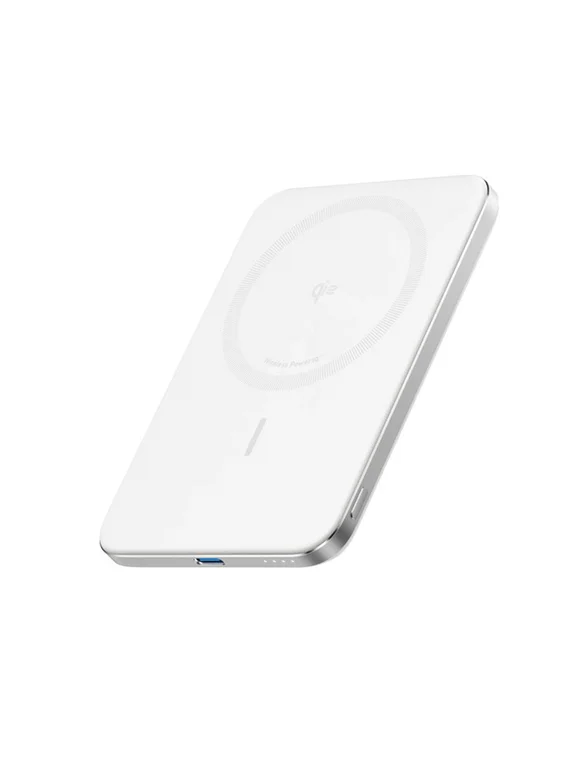 Ультратонкий внешний аккумулятор Anker Nano MagGo (A1665) 5000 мАч, 20W, MagSafe, Qi2, белый