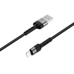 Кабель Borofone BX34 USB-Lightning 2.4А 1м Nylon Black