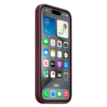 Тканевый чехол с поддержкой MagSafe Apple FineWoven Case для iPhone 15 Pro, Mulberry (Красная шелковица)