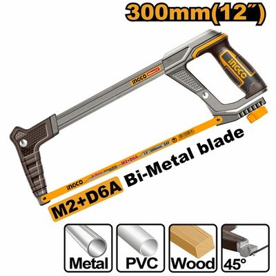 Ножовка по металлу 300мм SUPER INGCO HHF3188 INDUSTRIAL
