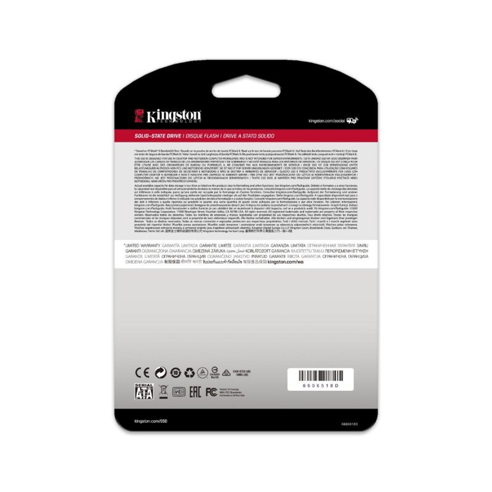 Твердотельный накопитель Kingston SSD 240GB SSDNow A400 SATA 3 2.5" 7mm (R500/W350MB/s) MTBF 2M, 80TBW