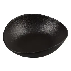 Салатник 260 мл 15*13,5 см h4,8 см емкость для закусок Wave Up Smooth Black Raw Stellar P.L. [6]