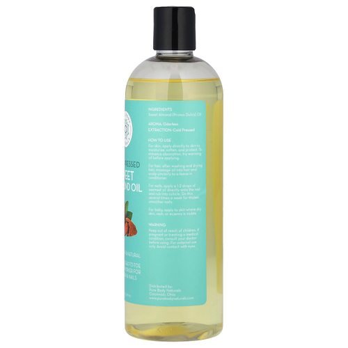 Pure Body Naturals, Масло сладкого миндаля, 473 мл (16 жидк. унц.)